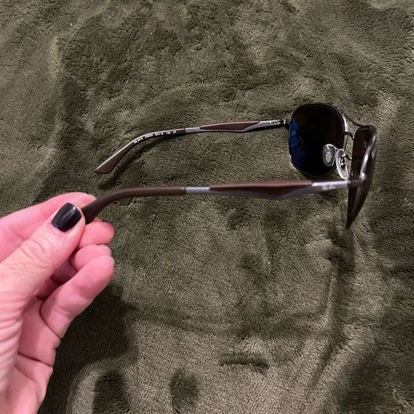 Ray-Ban men’s RB3519 aviator sunglasses gunmetal brown polarized - Picture 4 of 9